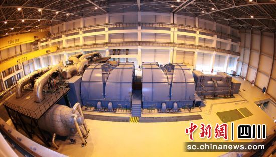“华龙一号”全球首堆示范工程福清核电汽轮发电机组。AG真人国际电气 供图